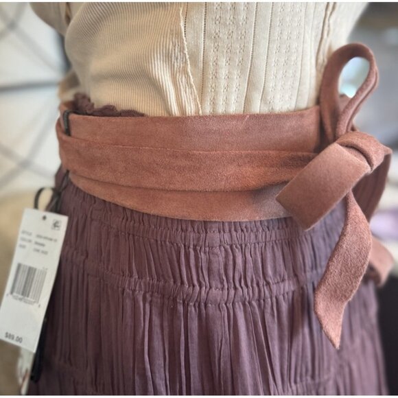 Womens ADA Wrap Belt Mazala Textured Leather $89 NEW main image 7
